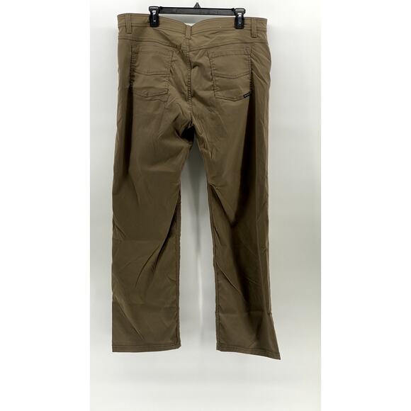 PRANA Men's Light Brown Slim-Fit Straight-Leg Casual Pant SZ 38X32 - Picture 2 of 12